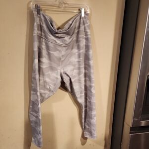 Athleta Beige Camouflage Elation Tights